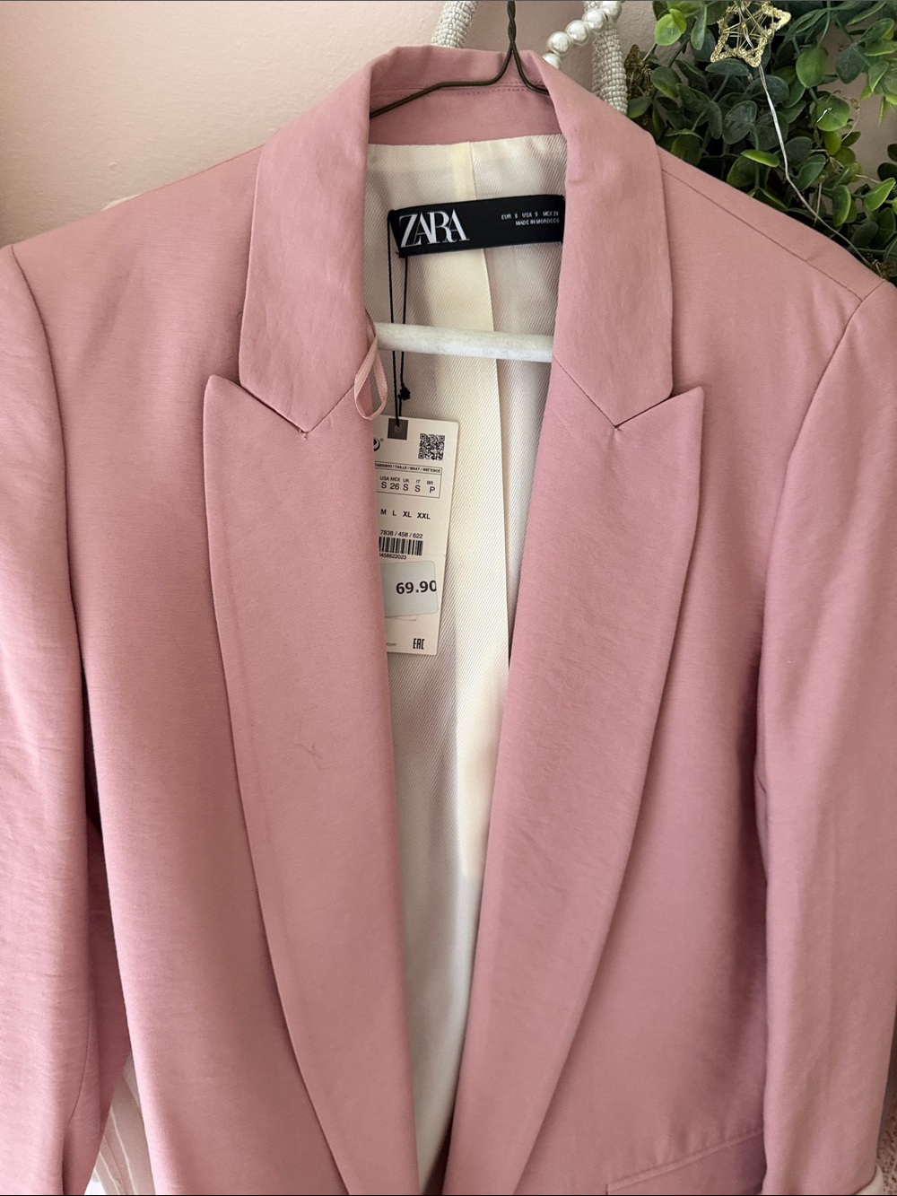 ZARA Dusty Rose Women's Blazer